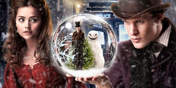 Clara and the Doctor in the 2012 Christmas Special